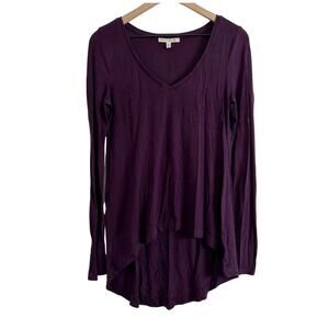 Express One Eleven Purple High Low Tunic Top Size Small